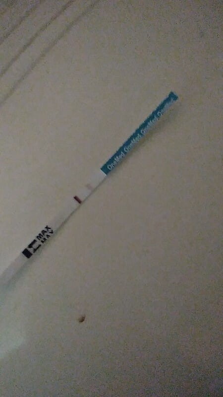 Hasil testpeck masih samar