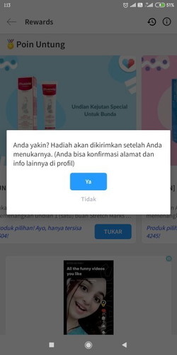 Cara tukar poin