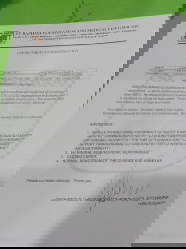 1month and 2 weeks pregnant,still no heart beat with minimal bleeding