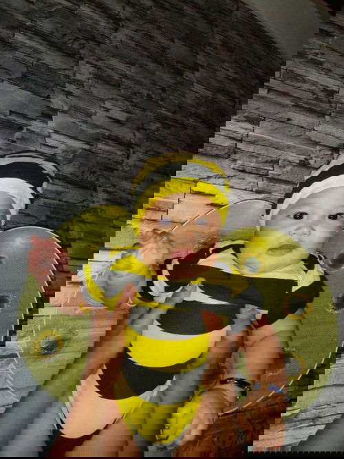 My baby's 4th Month DIY photoshoot