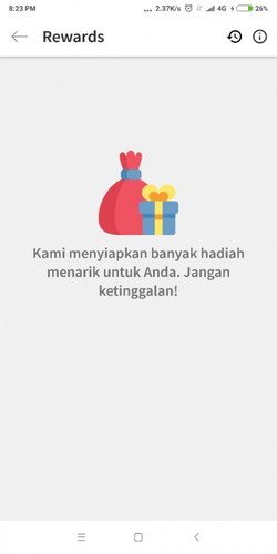 Masih Ada rewards kah?