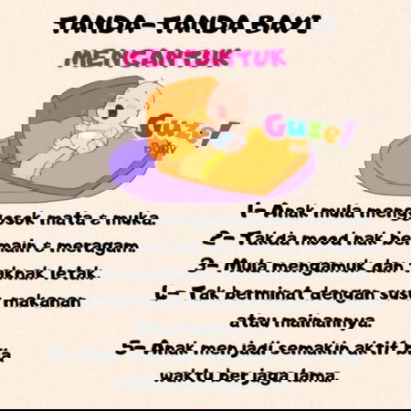 Tanda-tanda Bayi Mengantuk