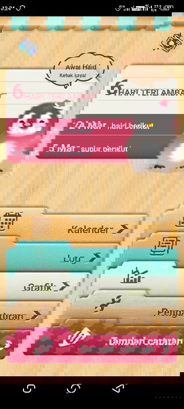 Bunda mau tanyaa? Saya terahir haid 5febuari trs di kalender saya kalo saya telat 6 hari trs hrs gmn