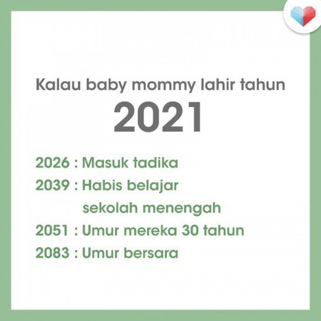 Kalau baby mommy bersalin tahun ni kan...