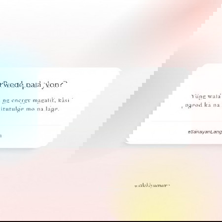 Yung gusto mo magalit, pero pagod ka na