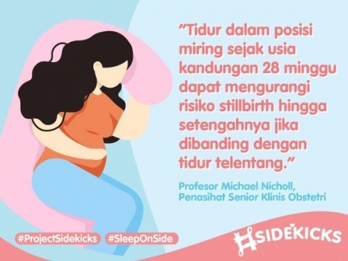 Bumil dianjurkan tidur miring