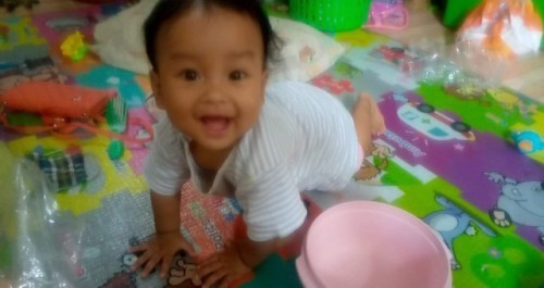 9เดือนแล้วยิ้มเก่งมากเลย