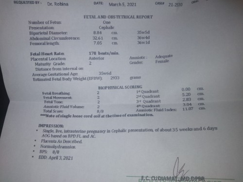 may dapat puba kong ipagalala sa ultrasound ko mga mommy? salamat sa sasagot 🙂