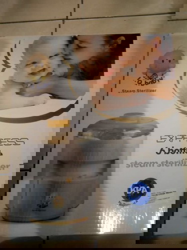 Crown Sterilizer 6 Bottle - Electric Steam Sterilisasi Steril Uap Botol Susu Bayi (New)