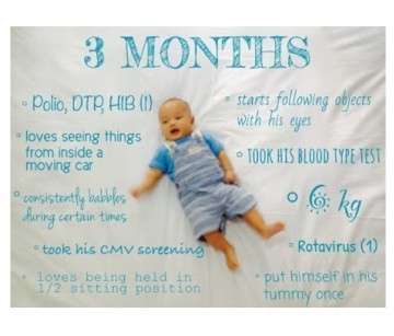 Berat badan bayi 3 bulan