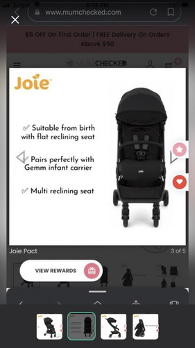 Joie baby stroller