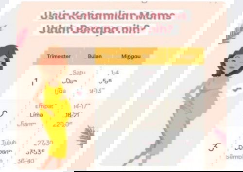 Trimester kedua itu minggu ke 13 atau 14?