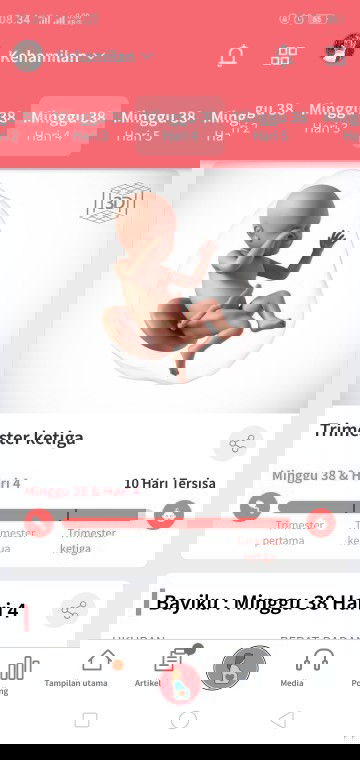 38-39 week perut bawah sakit