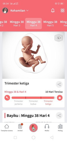 38-39 week perut bawah sakit