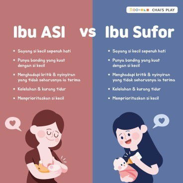 Ibu ASI vs Ibu Sufor