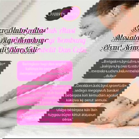 Tips atasi masalah bayi kembung perut