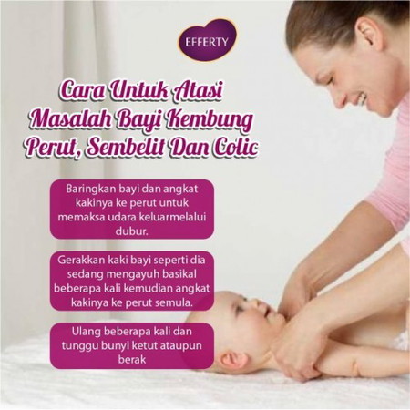 Tips atasi masalah bayi kembung perut