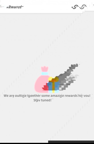 Rewards Option Issue