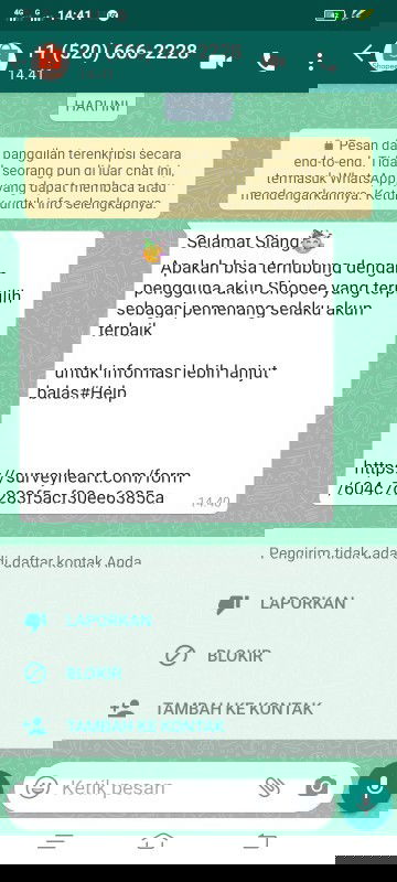 Help me bunda 
Apa ini modus penipuan baru