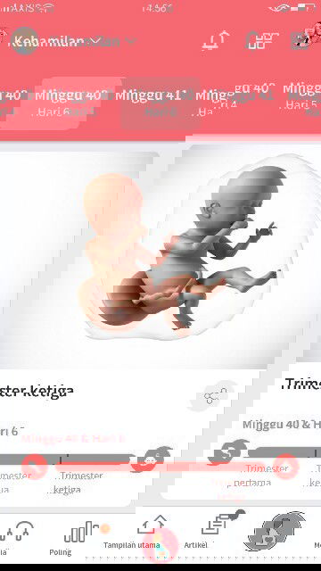 40w6day belum lahir juga😭