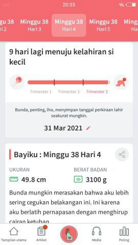 Blom ada tanda tanda melahirkan