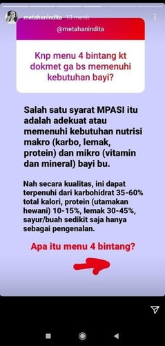 Info per MPASI-an dari Dokter Meta
