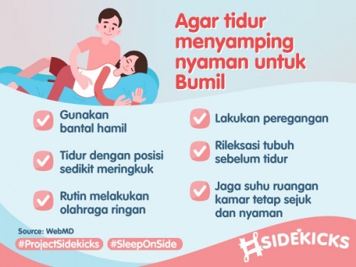 Tidur miring selama kehamilan
