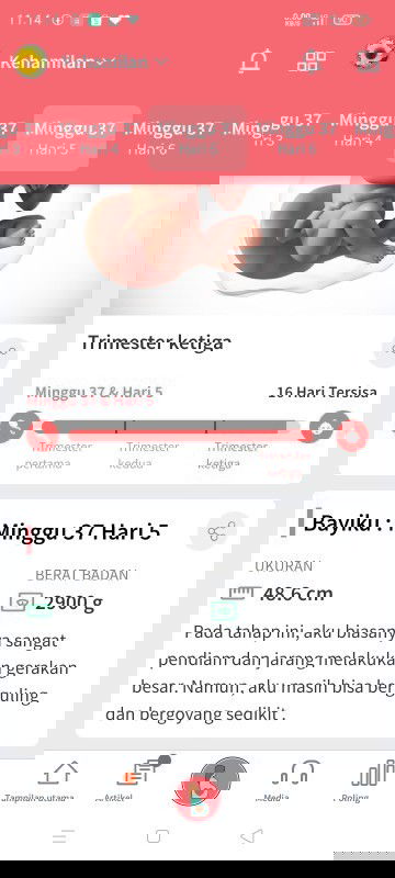 Nunggu gelombang cinta dari dede bayi 👶❤️