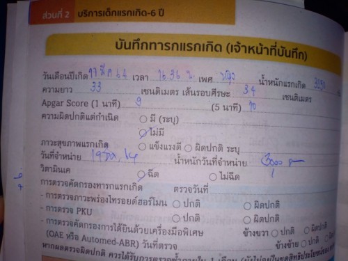 ความยาวเด็กแรกเกิดเค้าลงผิดไหมคะ