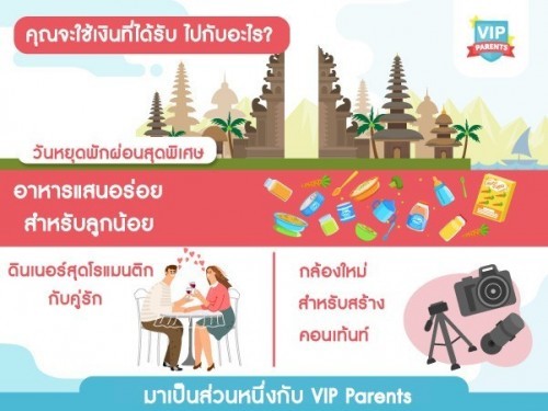💸 หารายได้พิเศษกับเรา แค่สมัคร VIP Parents!!