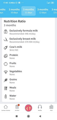 Susu formula (Baby 3 bulan)