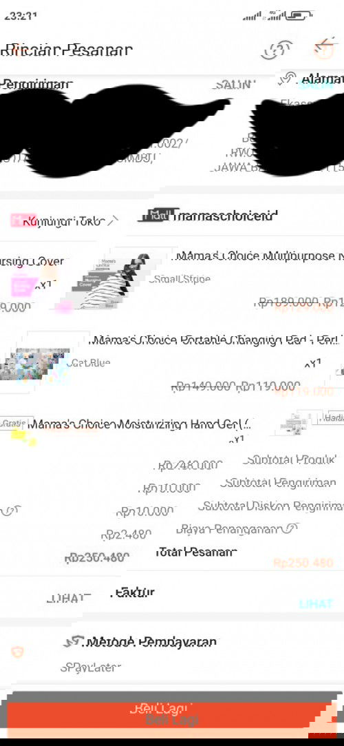 Jual nursing cover mama's choice