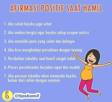 Semangat menjelang persalinan