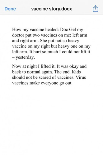 Vaccines: From a 4-year-old’s perspective