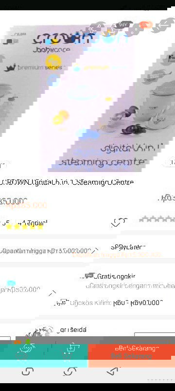 Di jual Baby care steaming center