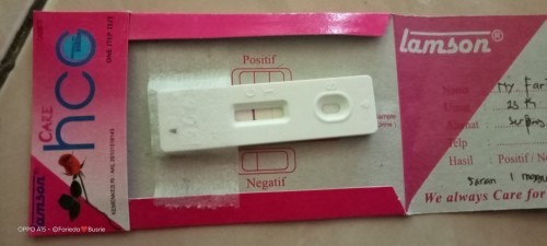 Halo kk ini maksudnya gimna ya kk saya tes pertama kali di bidan saya positif hamil tp masih samar12