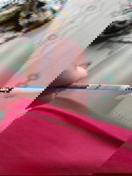 testpack samar hampir tak terlihat