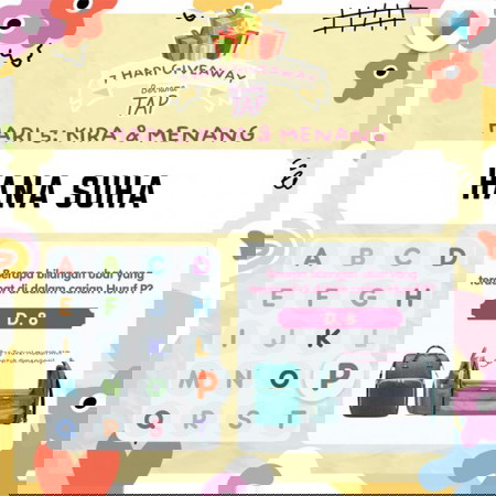 Pemenang Hari 5 & 6 untuk 7 Hari Giveaway bersama TAP🥳