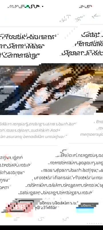 Mempersiapkan masa depan si Kecil