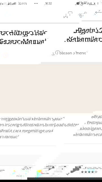 Cara menghitung usia kehamilan secara manual