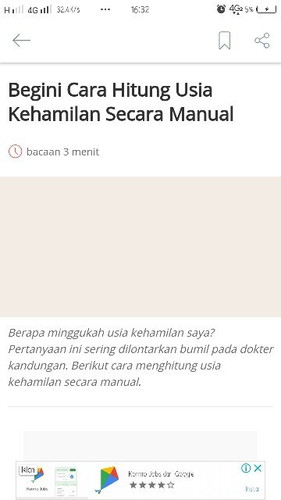Cara menghitung usia kehamilan secara manual
