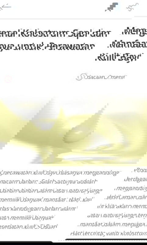 Mengenal Kolostrum Sapi & Manfaatnya untuk Perawatan Kulit Bayi