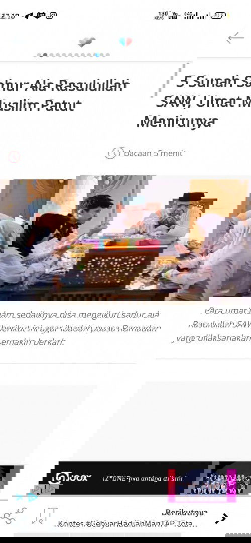 Artikel Favorit, karena Artikel ini Membantu  kita menjalankan Sunnah saat Sahur