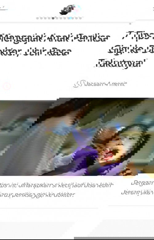 Tips agar anak tidak takut periksa gigi