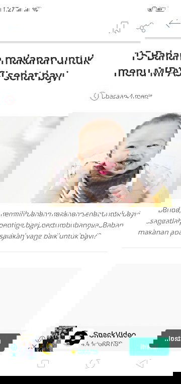 15 bahan makanan untuk menu MPASI sehat bayi