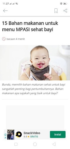 15 bahan makanan untuk menu MPASI sehat bayi