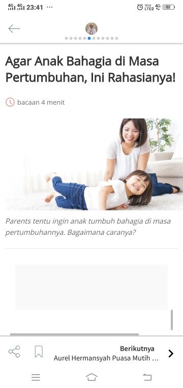 ANAK BAHAGIA DIMASA PERTUMBUHANNYA