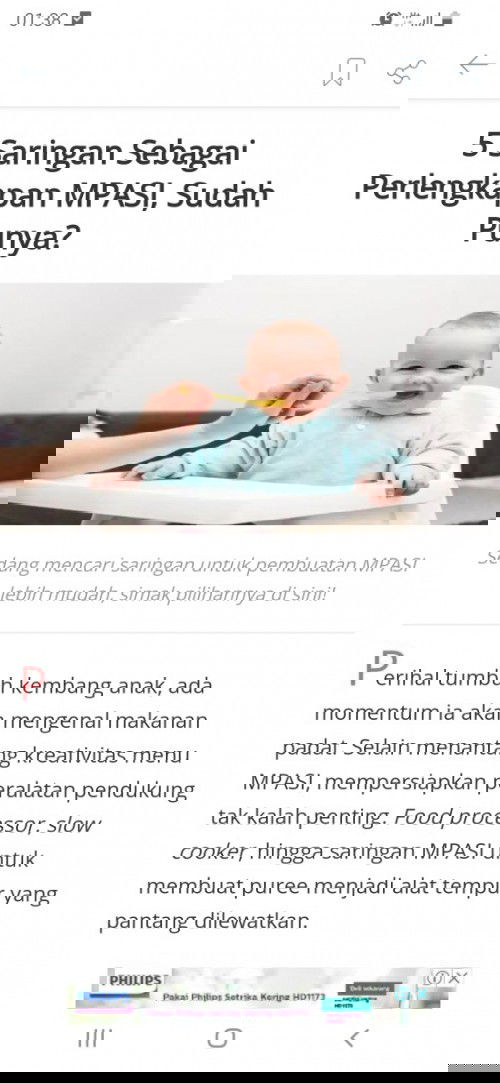 Bingung cara mengolah mpAsi pertama, Blender atau Saring manual yaa??