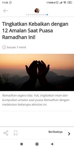 Sebentar lagi bulan suci ramadan tiba lho? Yuk cek amalan yang dianjurkan saat puasa ya parents