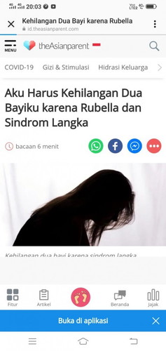 Bahanya penyakit RUBELA DAN SINDROMđ˘